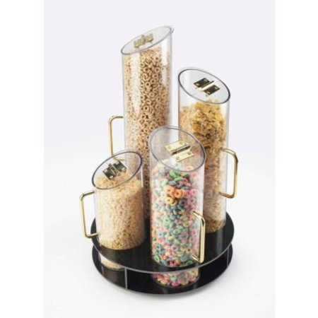 CAL MIL PLASTICS Cal-Mil 723 Turntable Cereal Dispenser 12" Dia. x 20"H With Black ABS Base 723